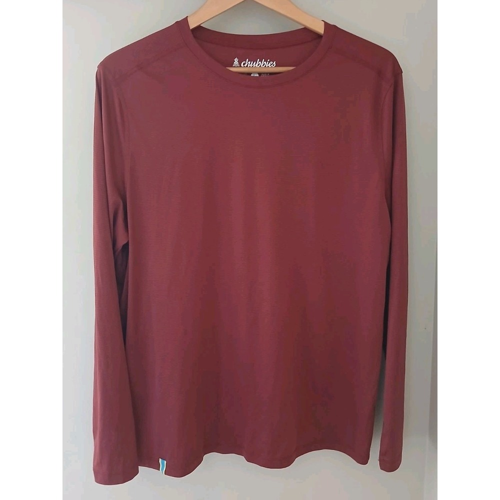 Chubbies L/S Performance T Shirt Size Large Outdoors Hike Beach Gym Lightweight